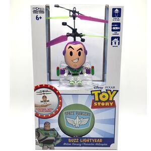 Disney Toy Story Buzz Lightyear Motion Sensing Character Helicopter - New